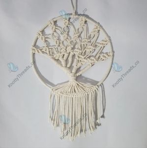 Handmade Macrame Tree of Life Dream Catcher